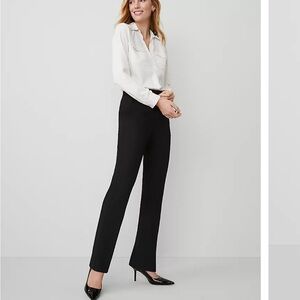 Ann Taylor Bi-Stretch Side-Zip Straight Pant